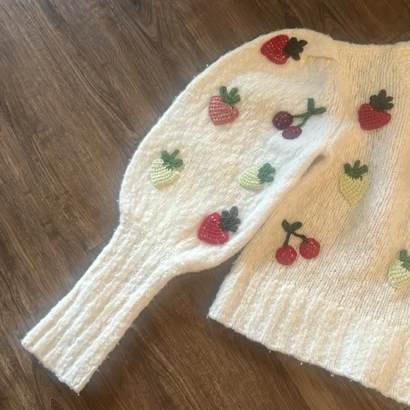 SEA
Reese Crochet Applique Fruit Sweater - Picture 4 of 8